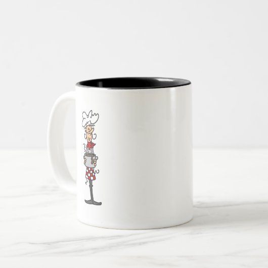 Chef Tshirts en geschenken Tweekleurige Koffiemok (Voorkant links)