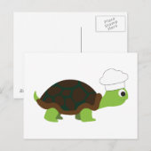 Chef Turtle Briefkaart (Voorkant / Achterkant)