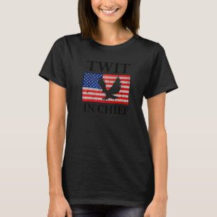 Chef Twi Amerikaanse Vlag Merica Adelaar US Twit T-shirt