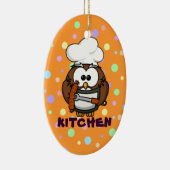 chef-uil keramisch ornament (Rechts)