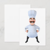 Chef-uitnodigingen Kaart (Voorkant / Achterkant)