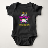 Chef Unicorn, Magical Unicorn Chefs Koks Romper (Voorkant)