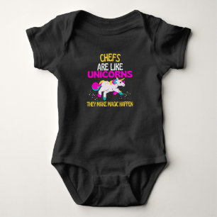 Chef Unicorn, Magical Unicorn Chefs Koks Romper