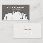Chef Uniform en Whisk Catering Visitekaartje (Voorkant / Achterkant)