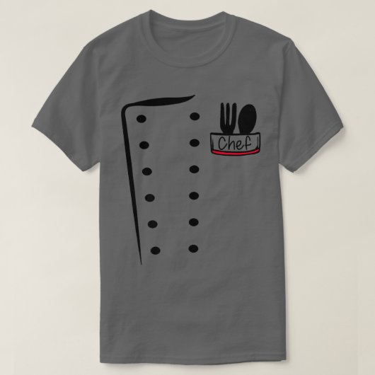 Chef Uniform Funny Cook CostumeT-Shirt T-shirt (Design voorkant)