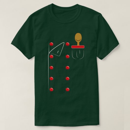 Chef Uniform Jacket Faux Cook CookingT-Shirt T-shirt (Design voorkant)