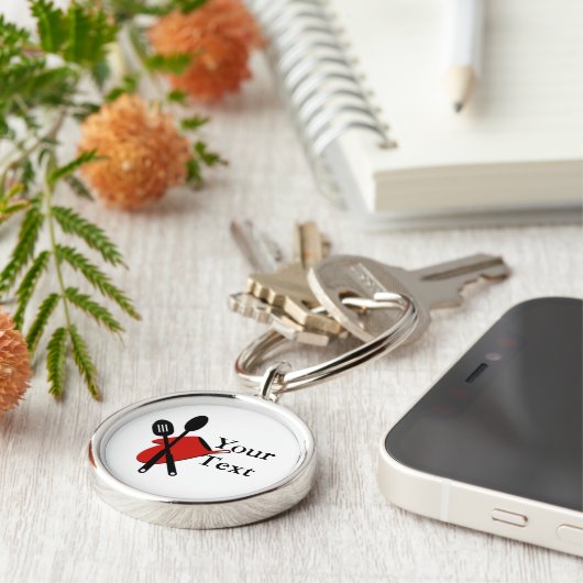 Chef Utensils Premium Sleutelhanger (Zijkant)