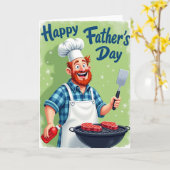 Chef Vaderdag Feestkaart Kaart (Gele Bloem)