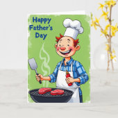 Chef Vaderdag Grillkaart Kaart (Gele Bloem)