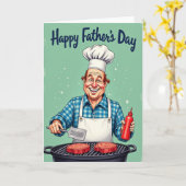 Chef Vadersdag Feestkaart Kaart (Gele Bloem)