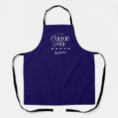 Chef van comfortvoedsel Bewerkbare kleur Gepersona Schort (Voorkant)