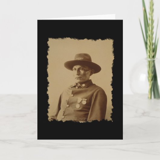 Chef van de Chiricahua Apache stam 1898 Kaart (Voorkant)