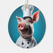 Chef Varken Keramisch Ornament (Links)