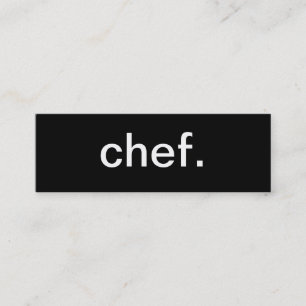 Chef-Visitekaartje Mini Visitekaartje