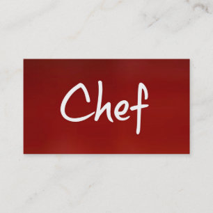 Chef-Visitekaartje Visitekaartje