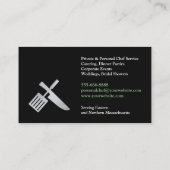 Chef-Visitekaartje Visitekaartje (Achterkant)