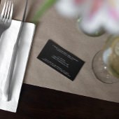 Chef-Visitekaartje Visitekaartje