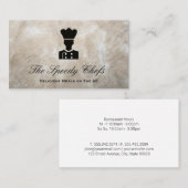 Chef | Visitekaartje voor levering van catering (Voorkant / Achterkant)