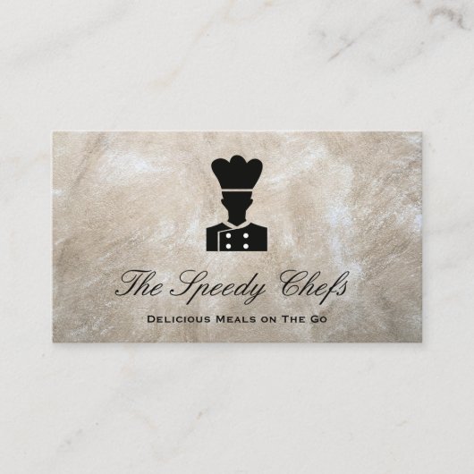 Chef | Visitekaartje voor levering van catering (Voorkant)