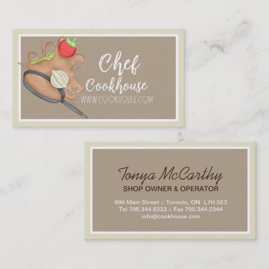  Chef Visitekaartjes (Voorkant / Achterkant)
