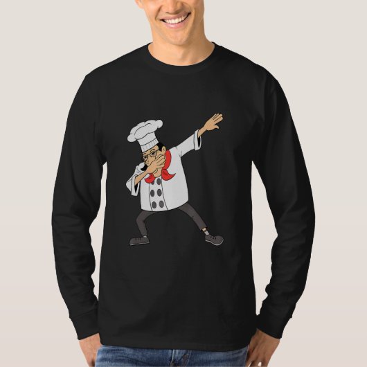 Chef voor mannen Vrouwen Cook Hip Hop Dabbing Danc T-shirt (Voorkant)