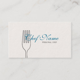 Chef voor persoonlijk gebruik, catering, uitvoeren visitekaartje