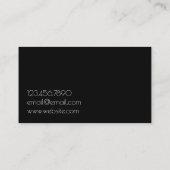 Chef voor persoonlijk gebruik, catering, Visitekaa Visitekaartje (Achterkant)