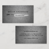 Chef voor persoonlijk gebruik - Visitekaartje met  (Voorkant / Achterkant)