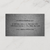 Chef voor persoonlijk gebruik - Visitekaartje met  (Achterkant)