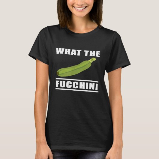 Chef Vrouwen Mannen Fucchini Zucchini Courgette Ko T-shirt (Voorkant)