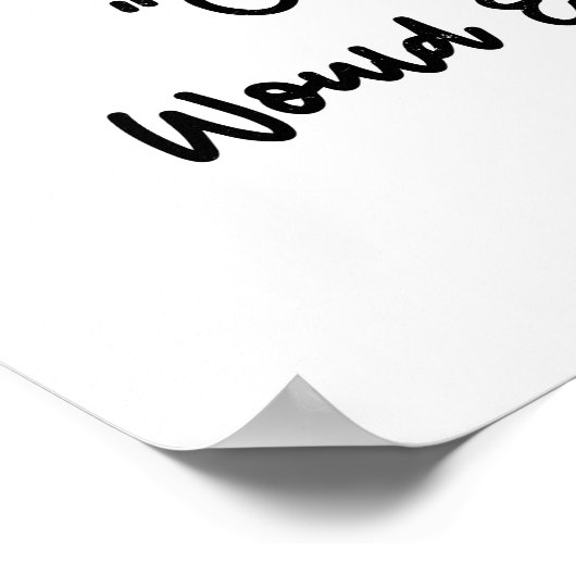 Chef was een Schattige trendy Wall Art Poster (Hoek)