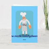 chef-wenskaart kaart (Achterkant)
