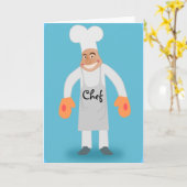 chef-wenskaart kaart (Gele Bloem)