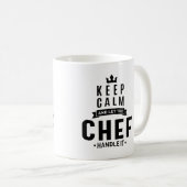Chef-werk Titel titel Cadeau Koffiemok (Voorkant rechts)