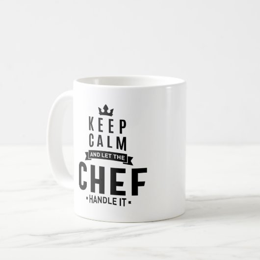Chef-werk Titel titel Cadeau Koffiemok (Voorkant links)