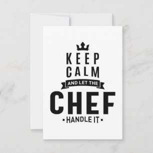 Chef-werk Titel titel Cadeau RSVP Kaartje