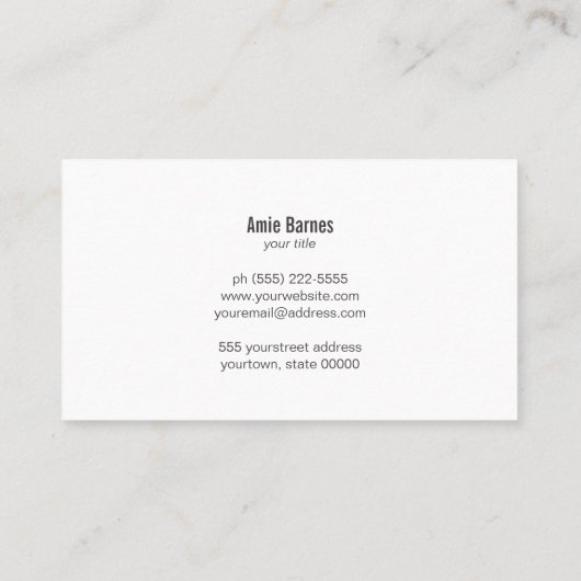 Chef Whisk Black Catering Black Visitekaartje (Achterkant)