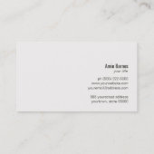 Chef Whisk Logo Black Visitekaartje (Achterkant)