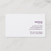 Chef Whisk Logo Paars Visitekaartje (Achterkant)