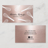 Chef Whisk Pastry Roos Gold Visitekaartje (Voorkant / Achterkant)