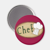 chef_word_art magneet (Voorkant / Achterkant)