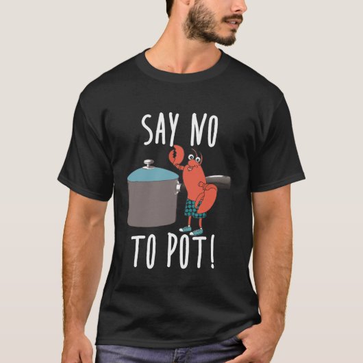Chef - Zeg nee tegen de pot die schimmelvis eet T-shirt (Voorkant)