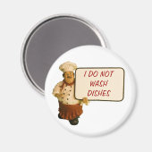 Chef zegt dat ik geen afwas magneet (Voorkant / Achterkant)