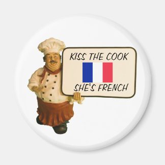 Chef zegt kus de Franse kok Magneet