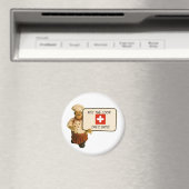 Chef zegt kus de kok magneet (Insitu (Vaatwasser))