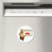 Chef zegt kus de Poolse kok Magneet (Insitu (Vaatwasser))