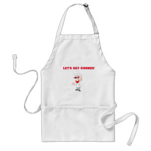 CHEF ZEGT *LATEN WE COOKIN'* COOL Apron KRIJGEN Standaard Schort