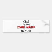 Chef/Zombie Hunter Bumpersticker (Voorkant)