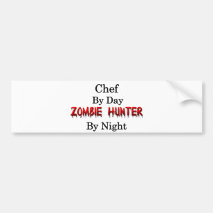 Chef/Zombie Hunter Bumpersticker