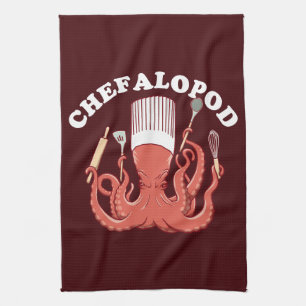 Chefalopod   Octopus Chef Funny Pun Theedoek